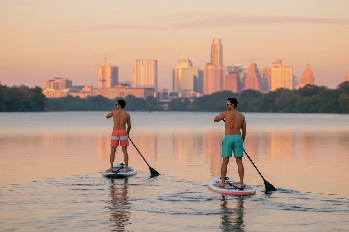 Lady Bird Lake Paddleboarding