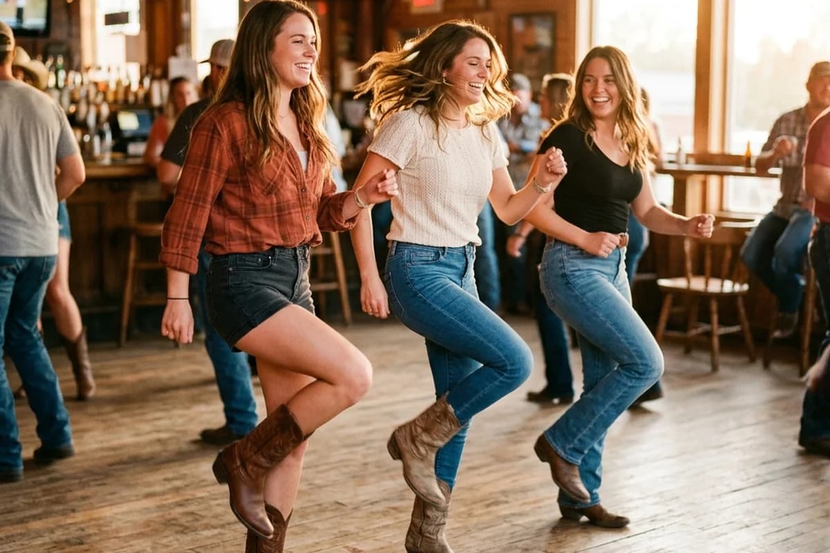 Line Dancing at Honky Tonk Central